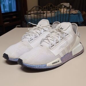 Adidas NMD R1 V2 Speckled metallic running sneakers size 13